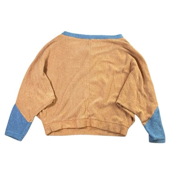 Free People Colorblock Sweater - Cream, Brown, Blue - Picture 4 of 4